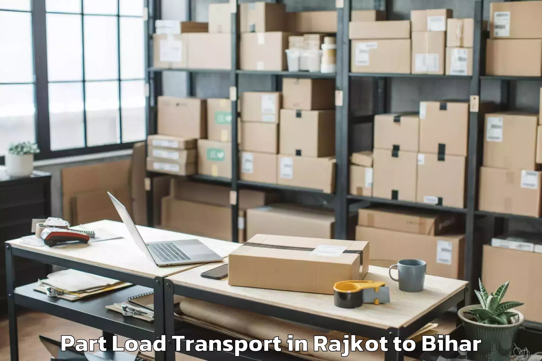 Professional Rajkot to Export Promotion Park Of India Part Load Transport